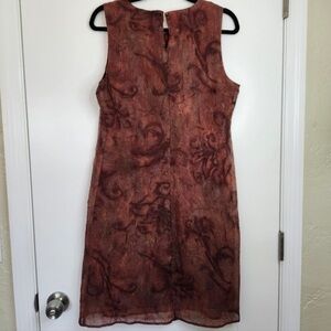 Elegant Brown Sleeveless Dress